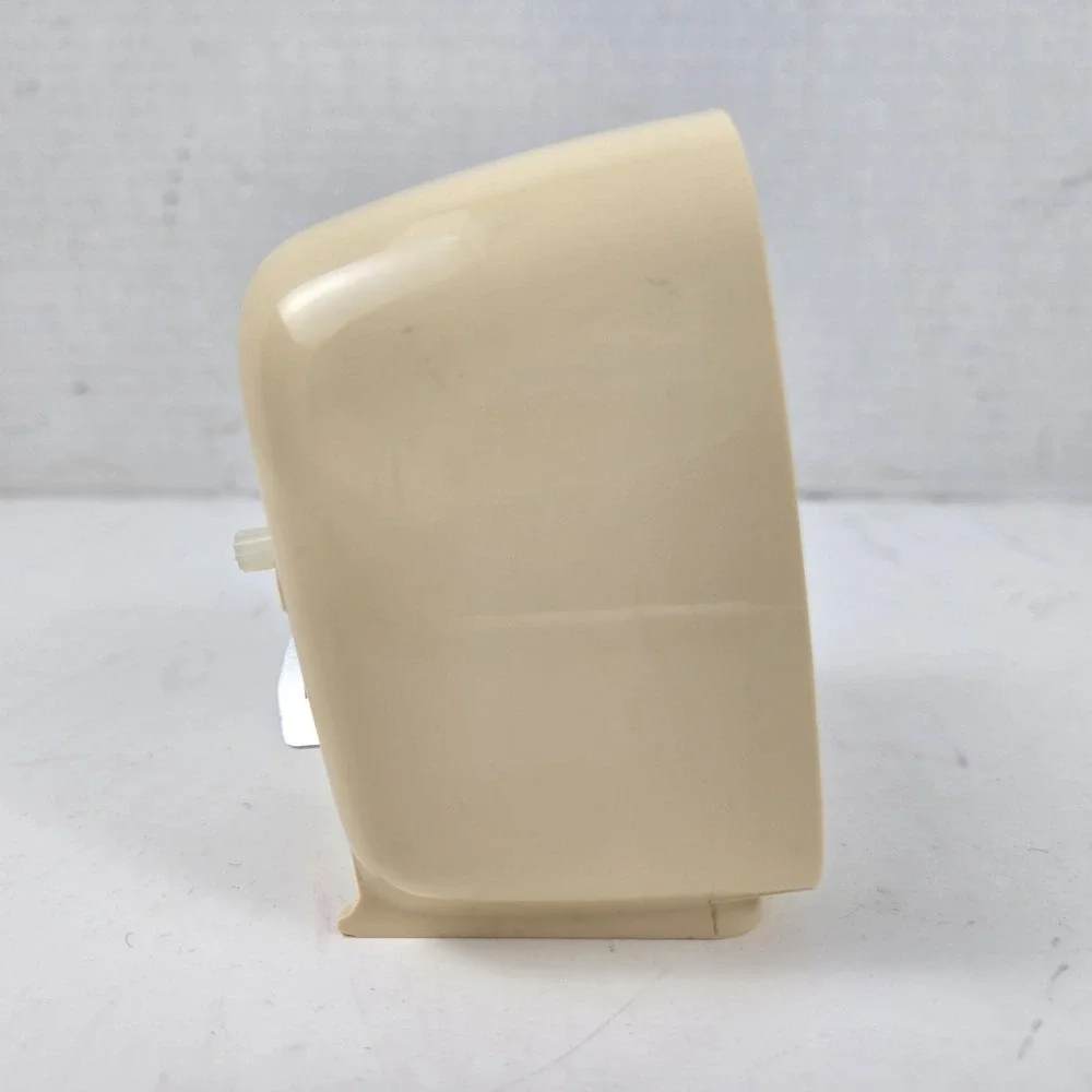 Vtg Westclox Beige Alarm Clock Wind Up Luminous Hands MCM Retro Decor SEE VIDEO